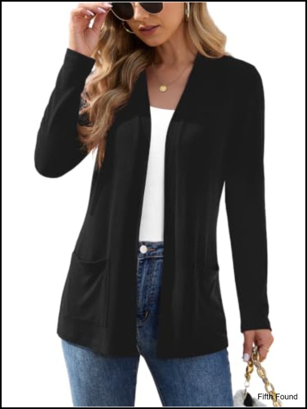 Women's Lightweight Open Front Cardigan Long Sleeve V-Neck Thin Knit Sweater